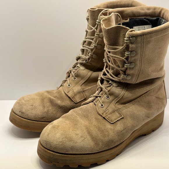 MEN MILITARY VIBRAM BOOTS SIZE 12.5 - Picture 1 of 8